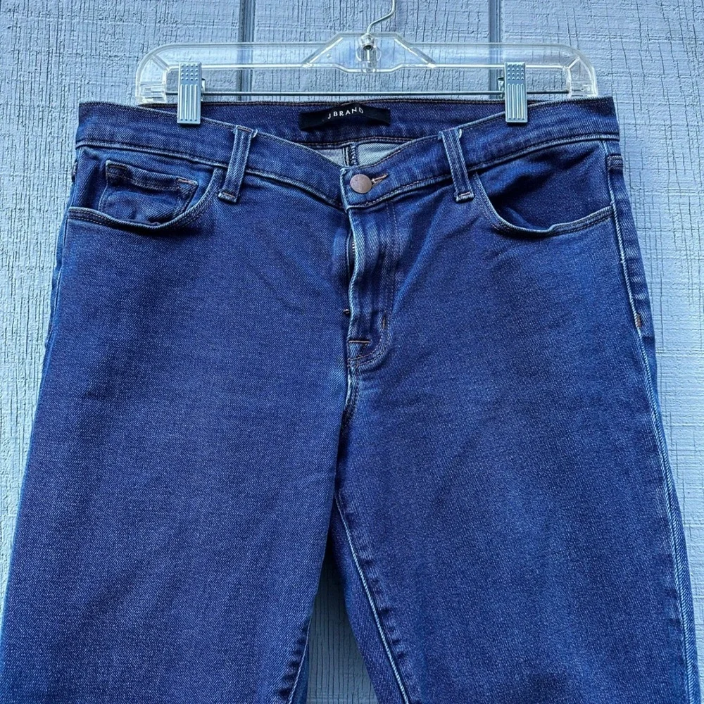 J Brand Dark Wash Skinny Leg Jeans Women Size 31 High Rise‎ Stretch Denim Clssic